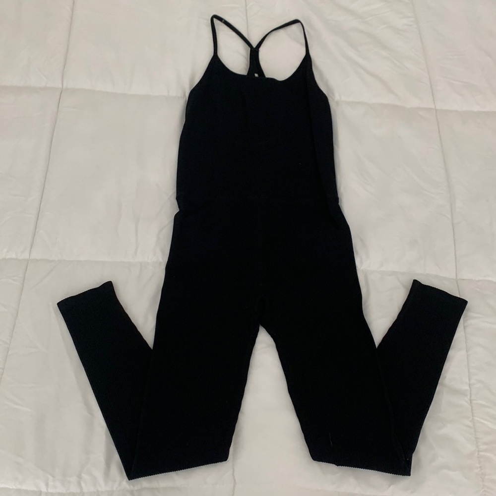 Forever 21 Black Workout Jumpsuit